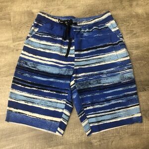 LuLaRoe Blue and Black Bermuda Shorts